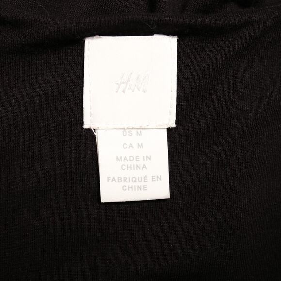 H&M Black Twist Front Knit Spaghetti Strap Sleeveless Casual Summer Dress Size M - Picture 7 of 9